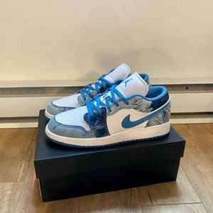 Jordan 1 Low - Denim Washed / 8.5 Women